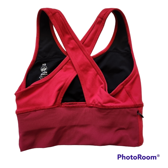 Senita Athletics Red Racerback Workout Sports Bra Size XS - Picture 4 of 4